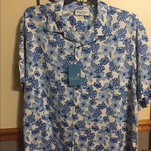 Caribbean Silk Blend Short-Sleeve Shirt